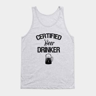 Certifield beer drinker beer lover gifts Tank Top